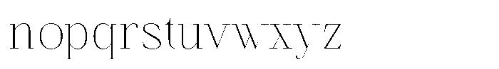Finico Thin Font LOWERCASE