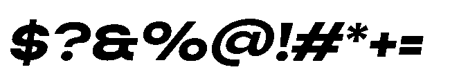 Finlado Black Oblique Font OTHER CHARS
