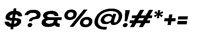 Finlado Extra Bold Oblique Font OTHER CHARS