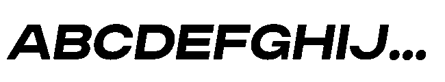 Finlado Extra Bold Oblique Font UPPERCASE