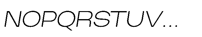 Finlado Extra Light Oblique Font UPPERCASE