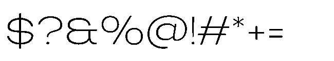 Finlado Extra Light Font OTHER CHARS