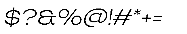 Finlado Light Oblique Font OTHER CHARS