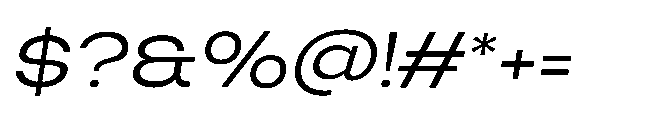 Finlado Oblique Font OTHER CHARS
