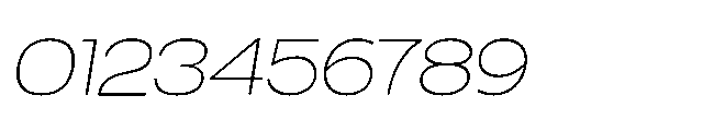 Finlado Thin Oblique Font OTHER CHARS