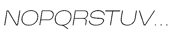 Finlado Thin Oblique Font UPPERCASE