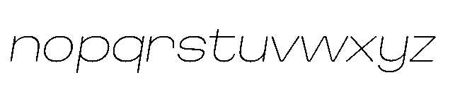 Finlado Thin Oblique Font LOWERCASE