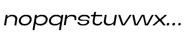 Finlado Variable Oblique Font LOWERCASE
