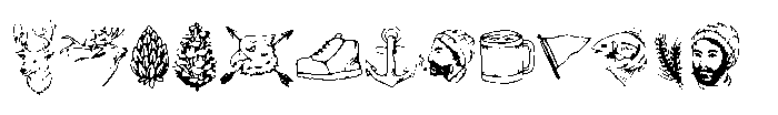 Finmore Dingbats Font UPPERCASE