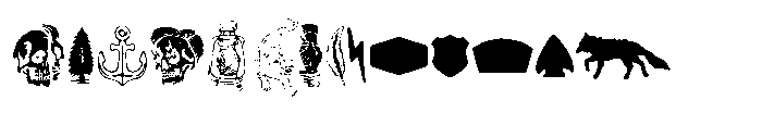 Finmore Dingbats Font UPPERCASE