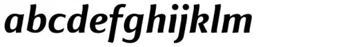 Finnegan Pro Bold Italic Font LOWERCASE