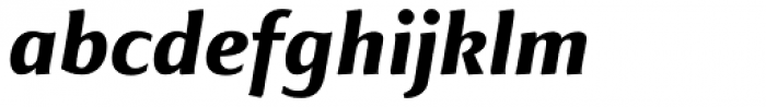 Finnegan Pro ExtraBold Italic Font LOWERCASE