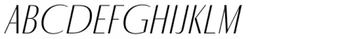 Fino Sans Thin Italic Font UPPERCASE