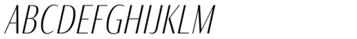 Fino Sans Thin Italic Font LOWERCASE