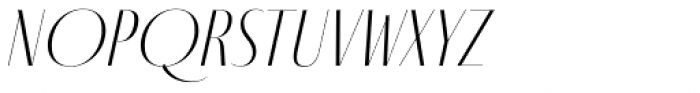Fino Sans Title Thin Italic Font UPPERCASE