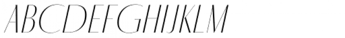 Fino Sans Title Ultra Thin Italic Font UPPERCASE