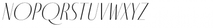 Fino Sans Title UltraThin Italic Font UPPERCASE