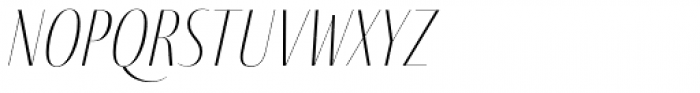Fino Sans Title UltraThin Italic Font LOWERCASE