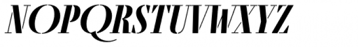 Fino Stencil Bold Italic Font UPPERCASE