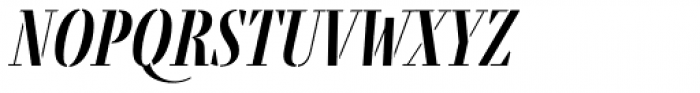 Fino Stencil Medium Italic Font LOWERCASE