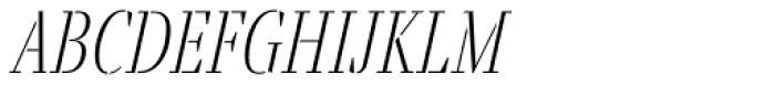 Fino Stencil Thin Italic Font LOWERCASE