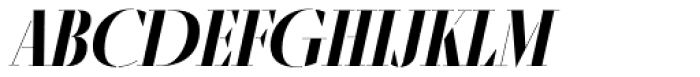 Fino Stencil Title Bold Italic Font UPPERCASE