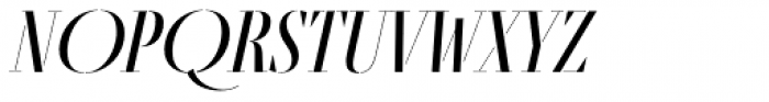 Fino Stencil Title Italic Font UPPERCASE