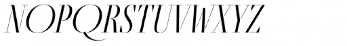 Fino Stencil Title Light Italic Font UPPERCASE