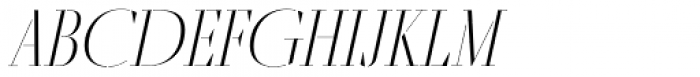 Fino Stencil Title Thin Italic Font UPPERCASE
