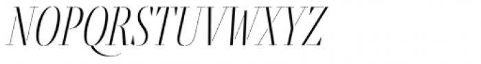 Fino Stencil Title Thin Italic Font LOWERCASE