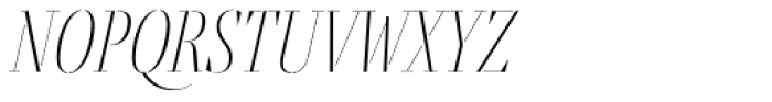 Fino Stencil Title Ultra Thin Italic Font LOWERCASE