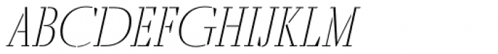 Fino Stencil Ultra Thin Italic Font UPPERCASE