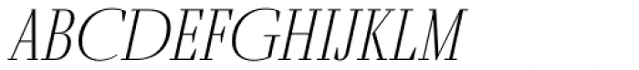 Fino Thin Italic Font UPPERCASE
