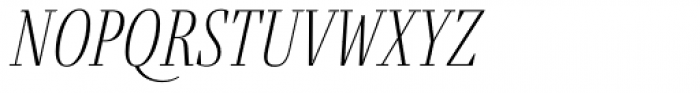Fino Thin Italic Font LOWERCASE