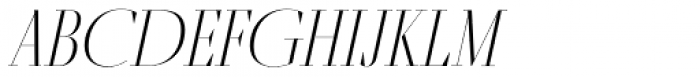 Fino Title Thin Italic Font UPPERCASE
