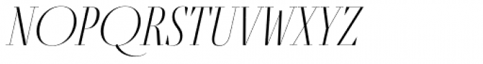 Fino Title Thin Italic Font UPPERCASE