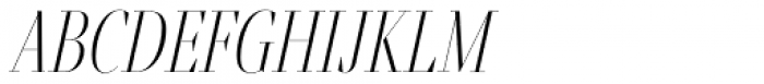 Fino Title Thin Italic Font LOWERCASE