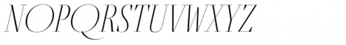Fino Title Ultra Thin Italic Font UPPERCASE