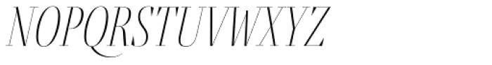 Fino Title Ultra Thin Italic Font LOWERCASE