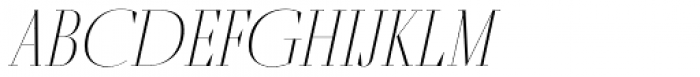 Fino Title UltraThin Italic Font UPPERCASE