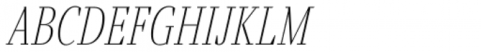 Fino Ultra Thin Italic Font LOWERCASE