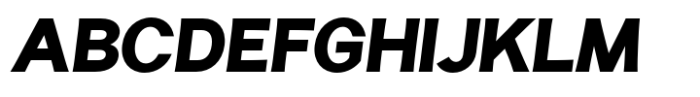 Fintalux Black Expended Italic Font UPPERCASE
