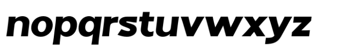 Fintalux Black Expended Italic Font LOWERCASE