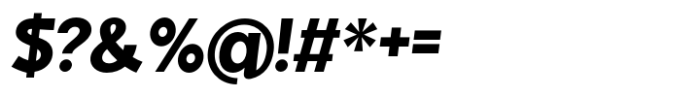 Fintalux Black Italic Font OTHER CHARS