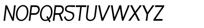 Fintalux Condensed Italic Font UPPERCASE