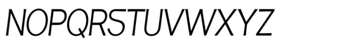 Fintalux Light Condensed Italic Font UPPERCASE