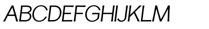 Fintalux Light Expended Italic Font UPPERCASE