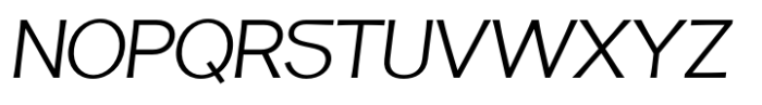 Fintalux Light Expended Italic Font UPPERCASE