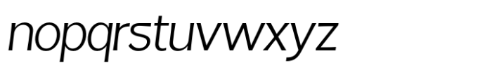 Fintalux Light Italic Font LOWERCASE