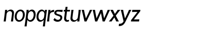 Fintalux Medium Condensed Italic Font LOWERCASE